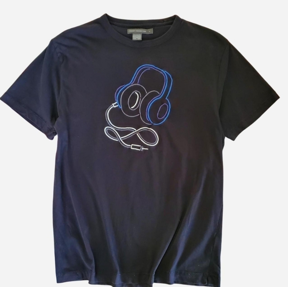 French Connection Black T-Shirt